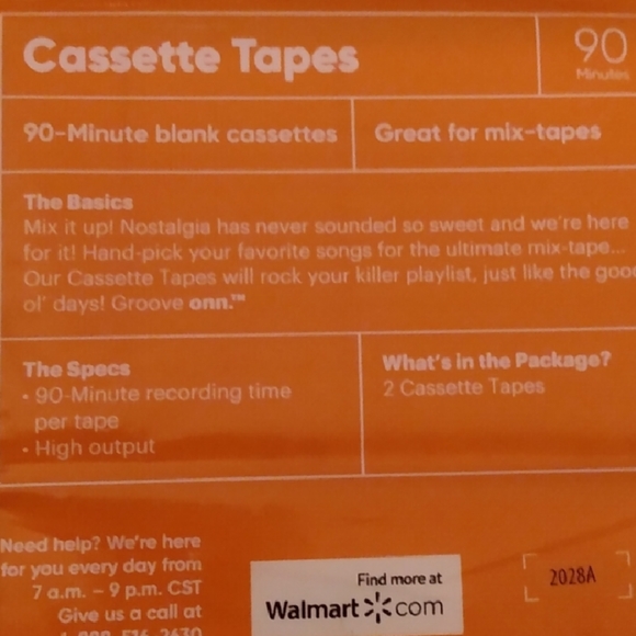 Groove Onn Blank Audio Cassette Tapes 2 Packs of 2 - Picture 4 of 4